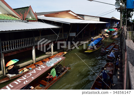 Thailand Damnoen Saduak Floating Market 34856147