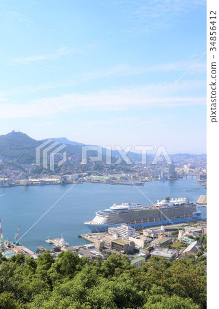 Luxury cruise ship entrance 34856412