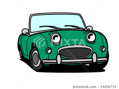 歷史的開放汽車綠色例證 34856714
