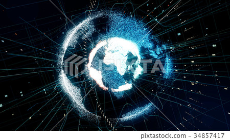 Earth, hologram Earth, hologram 34857417