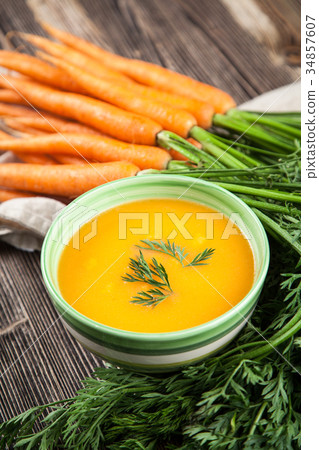 Carrot cream soup Carrot cream soup 34857607