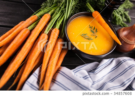 Carrot cream soup Carrot cream soup 34857608