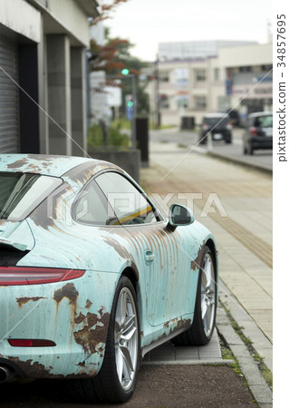 I can be happy if I look at my car rustling rusted car rustling wind rust-look, ARTCAR 34857695