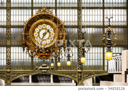 Orsay Museum (Musee d'Orsay) clock. Paris, France Orsay Museum (Musee d'Orsay) clock. Paris, France 34858126