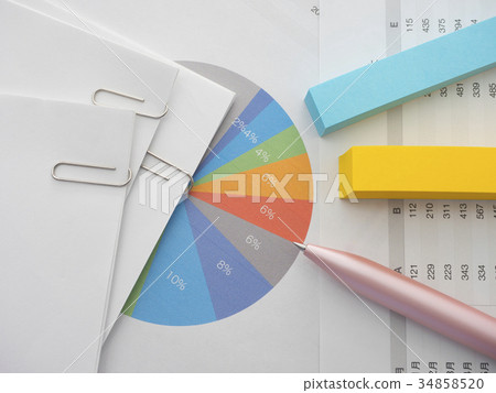Business image · graph · document · sticky note · female Business image · graph · document · sticky note · female 34858520
