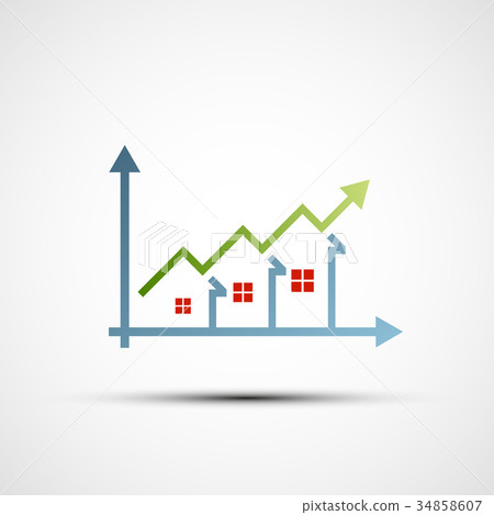 Vector logo of the real estate Vector logo of the real estate 34858607