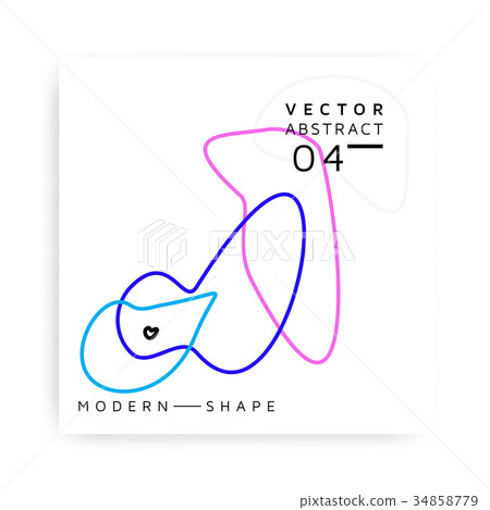 Abstract vector modern colorful shape Abstract vector modern colorful shape 34858779