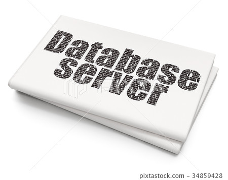 Database concept: Database Server on Blank Database concept: Database Server on Blank 34859428