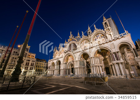 Venice San Marco temple early morning 34859515