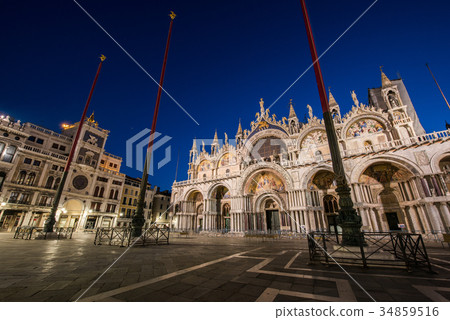 Venice San Marco temple early morning 34859516