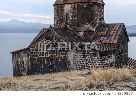Fragment of the monastery of Sevanavank in Armenia Fragment of the monastery of Sevanavank in Armenia 34859857