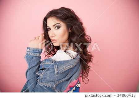 beautiful girl posing and photographing himself beautiful girl posing and photographing himself 34860415