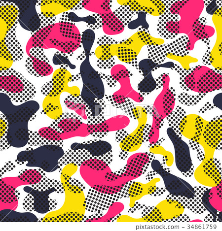 Color seamless pattern modern bold 34861759