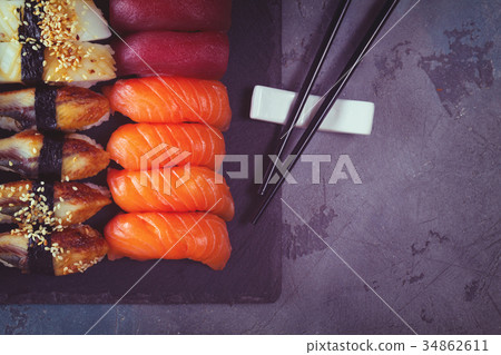 Japanese sushi dish 34862611