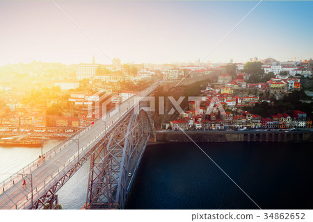 old town of Porto at sunset, Portugal old town of Porto at sunset, Portugal 34862652