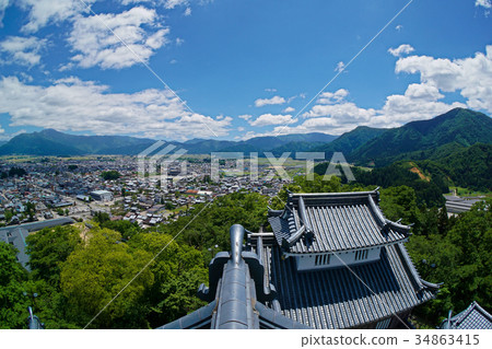 福井縣越前小野城堡天神的景色 34863415