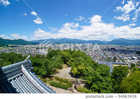 A view from Echizen Ono Castle Tenshi in Fukui Prefecture 34863416