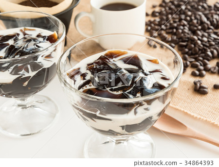 咖啡果凍點心咖啡豆果凍 34864393