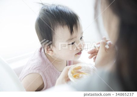 Mom and baby 34865237