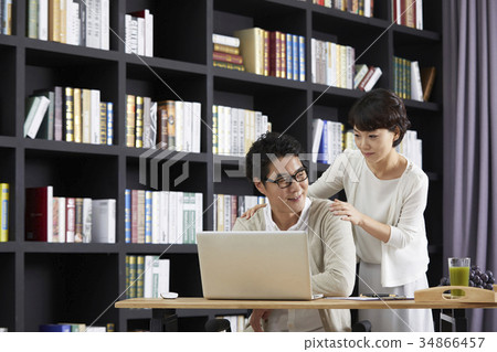 Husband, wife, couple, middle-aged couple 34866457