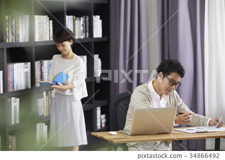 Husband, wife, couple, middle-aged couple 34866492