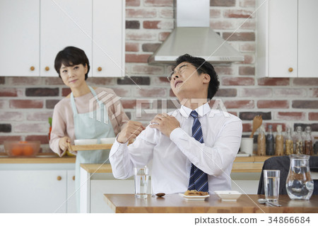 丈夫,妻子,夫婦,中年夫婦 丈夫,妻子,夫婦,中年夫婦 34866684