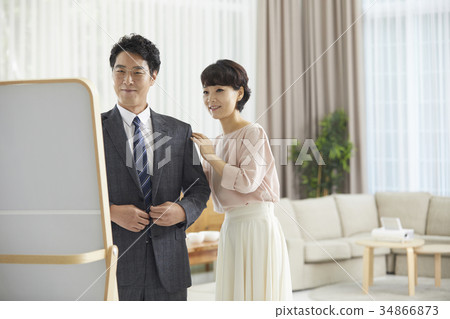 丈夫,妻子,夫婦,中年夫婦 丈夫,妻子,夫婦,中年夫婦 34866873