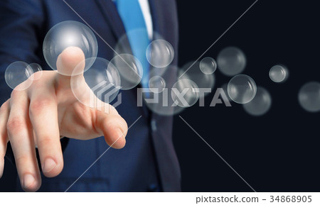 Finger touching icon Finger touching icon 34868905