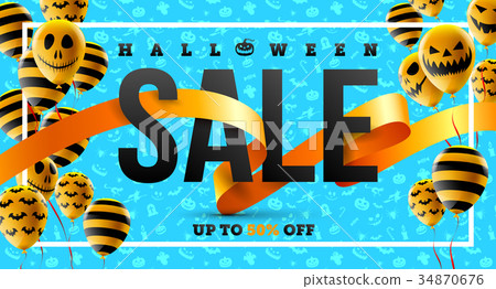 Halloween Sale with Halloween Ghost Balloon 34870676
