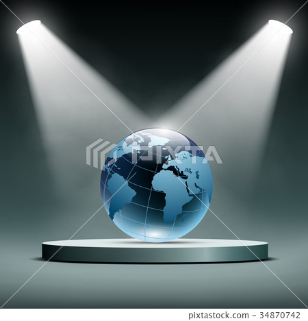 Earth is illuminated by floodlights Earth is illuminated by floodlights 34870742