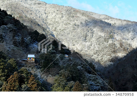 從初冬的龜山公園的山頂 34870958