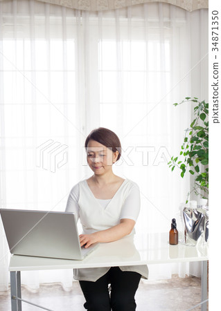 中,美容,諮詢,美容人員 中,美容,諮詢,美容人員 34871350