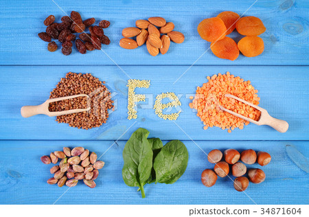 Products and ingredients containing iron 34871604