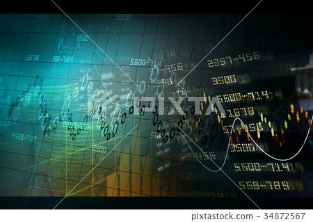 Stock market graphs Stock market graphs 34872567