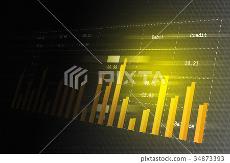 Sales growth graph in stock market Sales growth graph in stock market 34873393