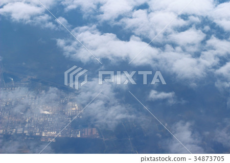 View above the earth at the clouds View above the earth at the clouds 34873705