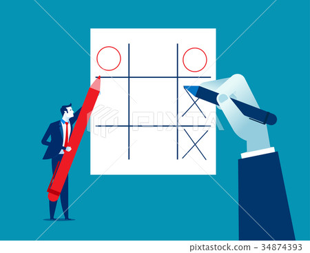 Businessman and leisure games. Concept business. Businessman and leisure games. Concept business. 34874393
