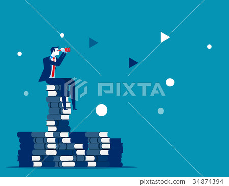 Businessman and search for success. Businessman and search for success. 34874394