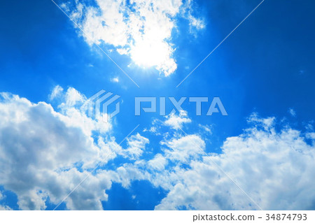 藍天和雲彩 藍天和雲彩 34874793