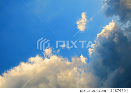 藍天和雲彩 藍天和雲彩 34874794