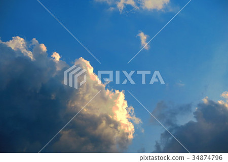藍天和雲彩 藍天和雲彩 34874796
