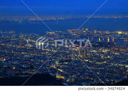 從神戶山的夜景 從神戶山的夜景 34874824