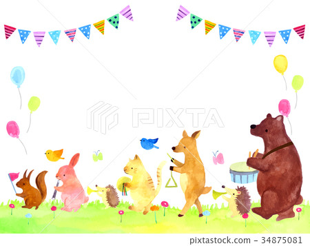 Drumstick Illustration Watercolor 34875081