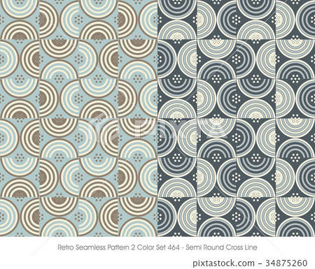 Two Set Background Retro Seamless background image two color set - Stock Illustration ...