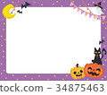 Stock Illustration: halloween frame 34875463