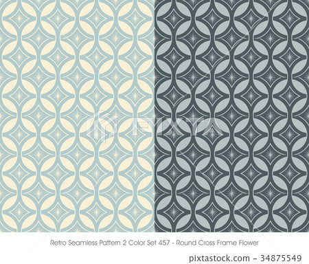 Two Set Background Retro Seamless background image two color set - Stock Illustration ...