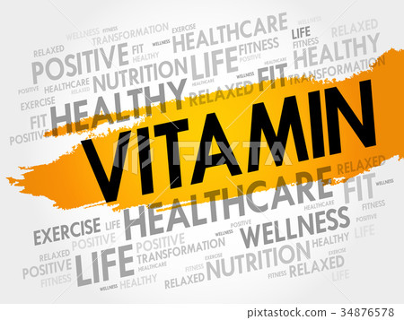 VITAMIN word cloud background VITAMIN word cloud background 34876578