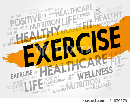 EXERCISE word cloud EXERCISE word cloud 34876579
