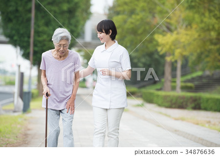Rehabilitation elderly people and nurses care medical care 34876636