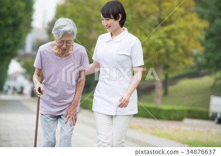 Rehabilitation elderly people and nurses care medical care 34876637